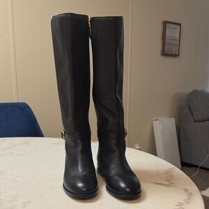 Tory Burch Black Leather Boots